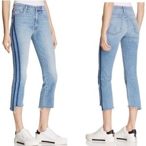 Mother Insider Crop Step Fray Light Kitty Racer